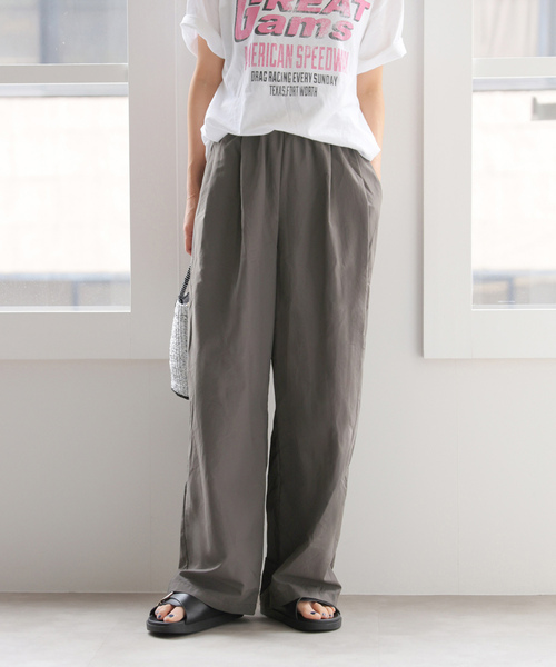 「JOURNAL STANDARD relume」 イージーパンツ 38 アイボリー レディースの画像