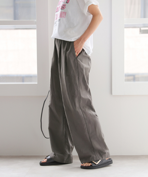 「JOURNAL STANDARD relume」 イージーパンツ 38 アイボリー レディースの画像