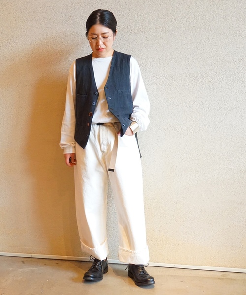 「JOURNAL STANDARD LUXE」 デニムパンツ LARGE ホワイト レディース_画像2
