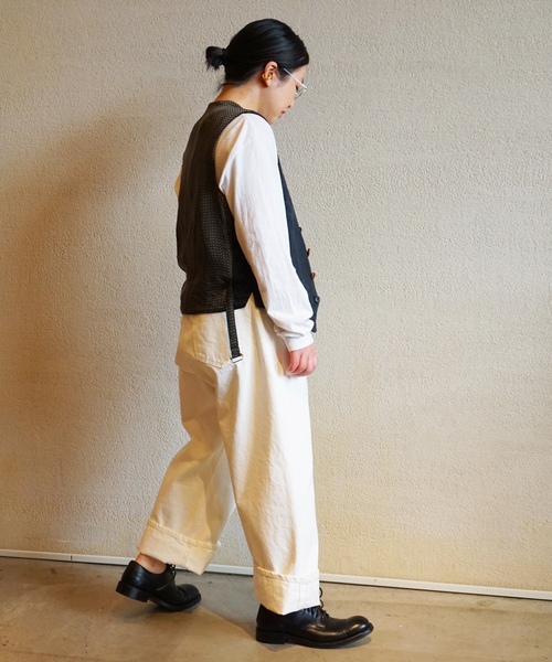 「JOURNAL STANDARD LUXE」 デニムパンツ LARGE ホワイト レディース_画像4