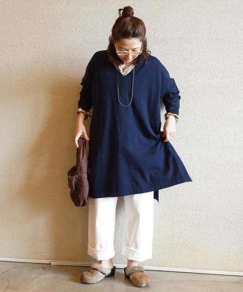 「JOURNAL STANDARD LUXE」 デニムパンツ LARGE ホワイト レディース_画像6