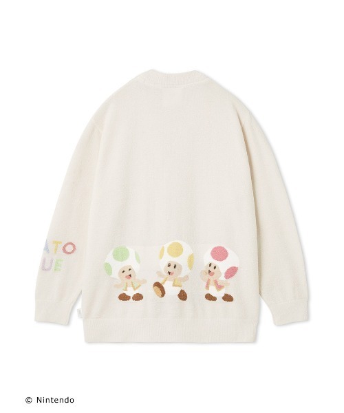 「gelato pique」 ニットカーディガン「supermarioコラボ」 M-L ブルー レディース_画像6
