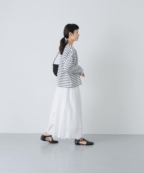 かぐれ パンツ エンブロイダリーギャザーパンツ レディース : ZOZOTOWN