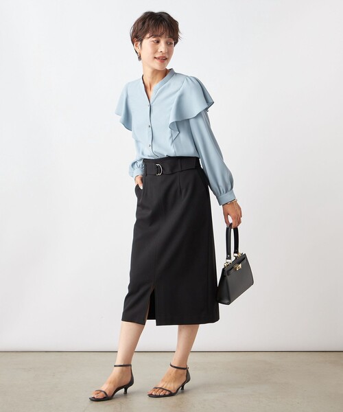 「NOLLEY'S Sophi」 長袖ブラウス 36 オフホワイト レディース_画像2