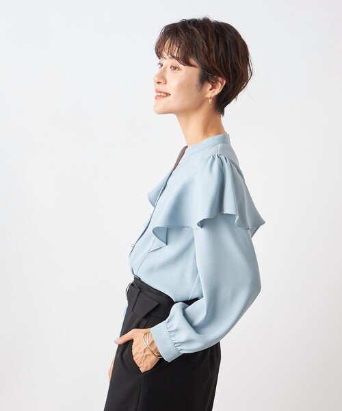 「NOLLEY'S Sophi」 長袖ブラウス 36 オフホワイト レディース_画像9