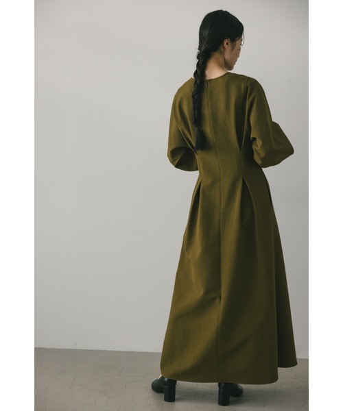 「STYLEMIXER」 長袖ワンピース MEDIUM カーキ レディース_画像7
