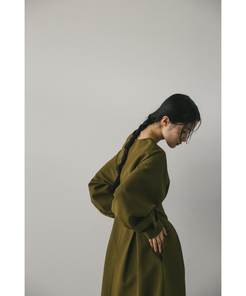 「STYLEMIXER」 長袖ワンピース MEDIUM カーキ レディース_画像8
