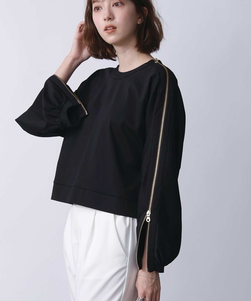 「PICCIN」 長袖カットソー M オフホワイト レディース_画像8