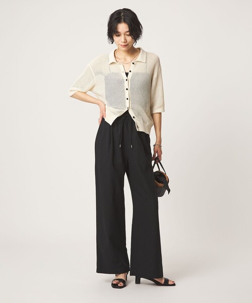 libelice パンツ　2XL 中古・古着通販】BEARDSLEY (ビアズリー) リネンウエストリブパンツ
