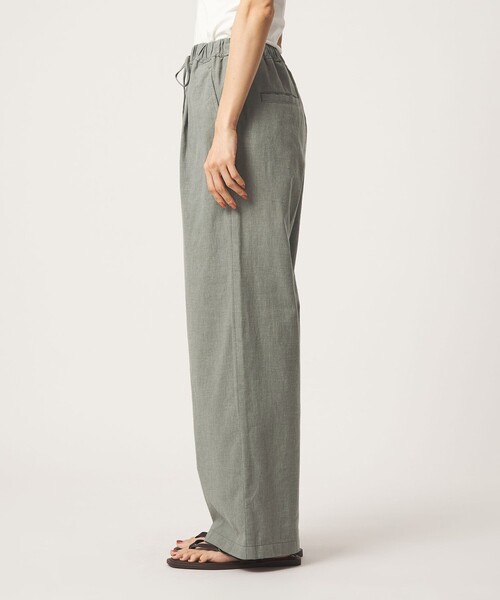 ワイドパンツ パンツ 「size SHORT/TALLあり」BREEZE LINEN ブリーズリネン ワイド パンツ レディースの画像