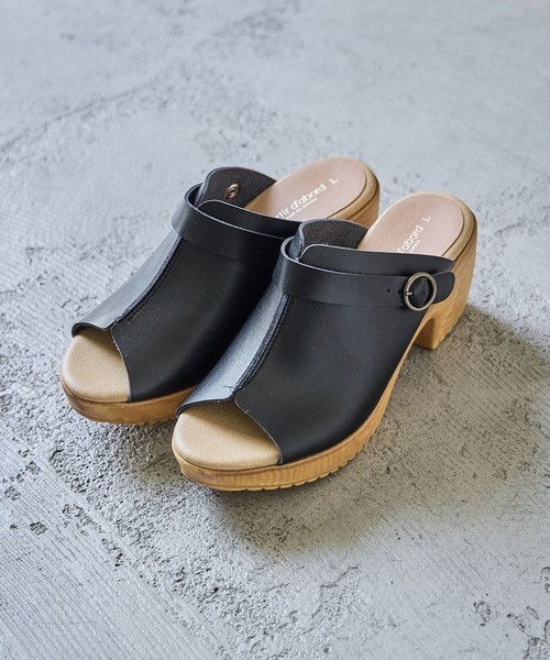 SAYA 日本製本革 オープントゥサンダル Fashion Letter（ファッションレター） サンダル 日本製 2wayオープン