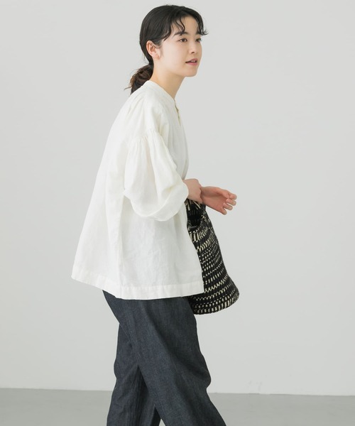 「かぐれ」 長袖トップ FREE 象牙色 レディース