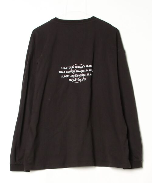 「SUPERTHANKS」 長袖Tシャツ S ブラック メンズ_画像2