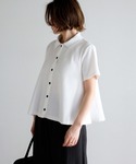 tシャツ 半袖 「接触冷感」裾フレアポロシャツ...の詳細画像2
