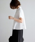 tシャツ 半袖 「接触冷感」裾フレアポロシャツ...の詳細画像4