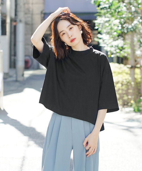 zootie（ズーティー） tシャツ 半袖 汗しみない クロップドTシャツ