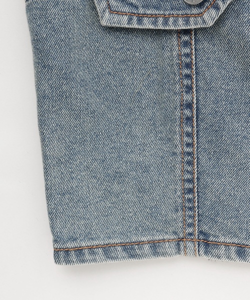 セットアップ 「LTXC/接触冷感」デニムパンツビスチェセット キッズ 子供服 女の子の画像