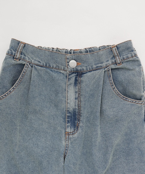 セットアップ 「LTXC/接触冷感」デニムパンツビスチェセット キッズ 子供服 女の子の画像