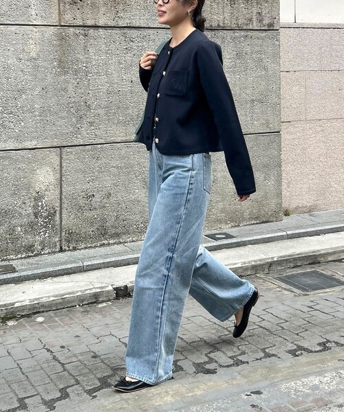 「fredy emue」 ニットカーディガン 38 レッド レディース_画像9