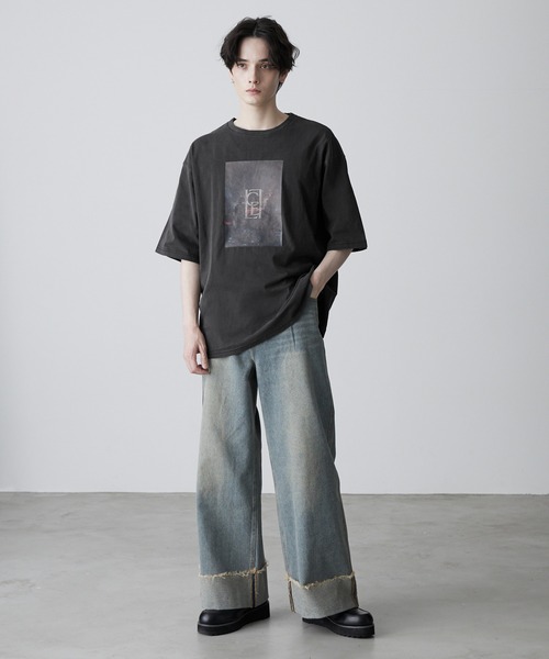 「CLEL」 半袖Tシャツ X-SMALL グレー メンズ_画像2