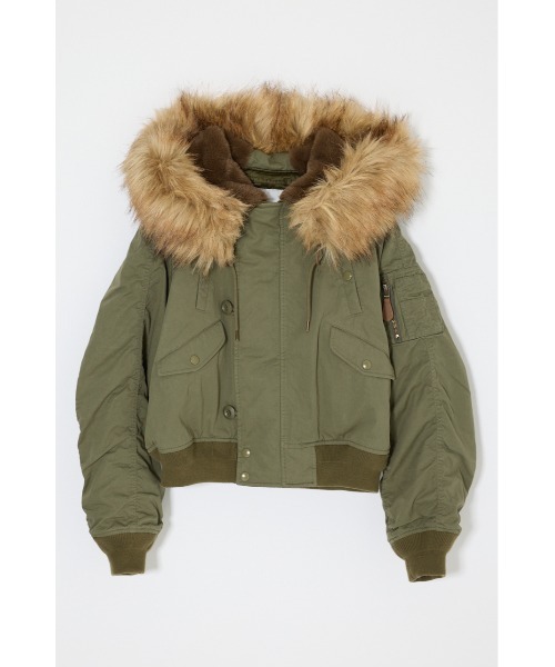 MOUSSY ファー付きミリタリージャケット MOUSSY（マウジー） ブルゾン アウター 「26年AW新作」CROPPED N2-B