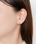 フープ ピアス K18YG ミニフープ ピアス...の詳細画像3