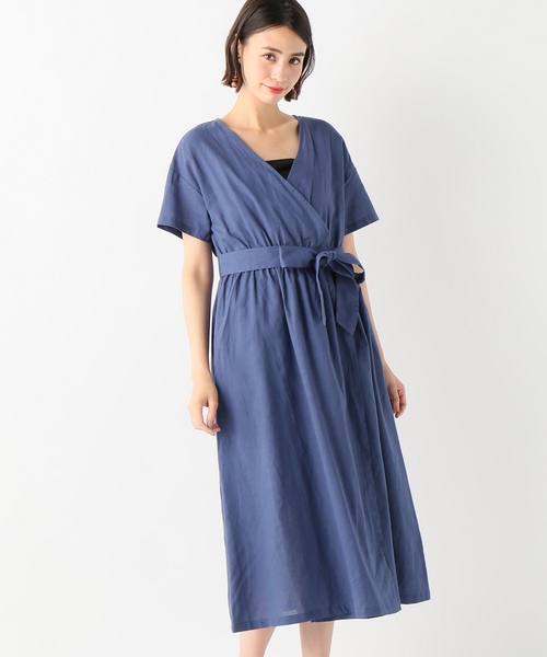 SLOBE IENA（スローブイエナ） ワンピース 半袖 2WAYカシュクール