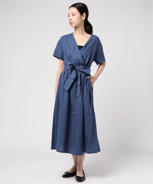 SLOBE IENA（スローブイエナ） ワンピース 半袖 2WAYカシュクール