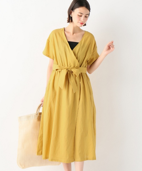 SLOBE IENA（スローブイエナ） ワンピース 半袖 2WAYカシュクール