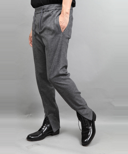 ATO パンツ 1/72 MIDDLE INDIA HEM ZIP PANTS メンズ : ZOZOTOWN