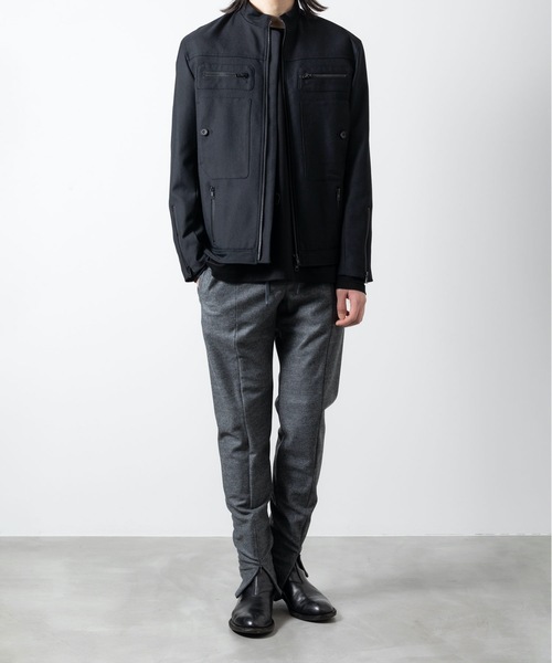 ATO パンツ 1/72 MIDDLE INDIA HEM ZIP PANTS メンズ : ZOZOTOWN