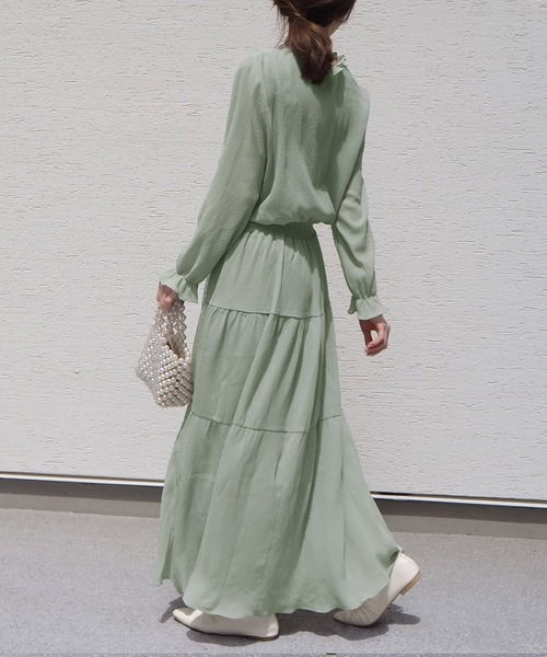 ワンピース Yuiko プロデュース 衿フリル長袖ワンピース Zozotown Paypayモール店 通販 Paypayモール