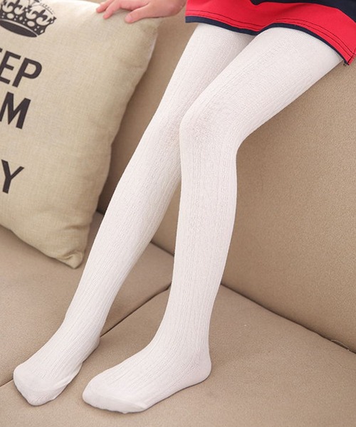 TeddyShop（テディショップ） タイツ キッズ ケーブル編みストレッチ