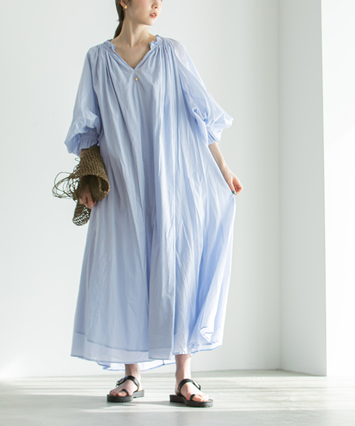 MARIHA マリハ春の花のドレスサックスブルー NOBLE別注