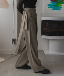 パンツ ウエストラップワイドパンツ レディース : ZOZOTOWN