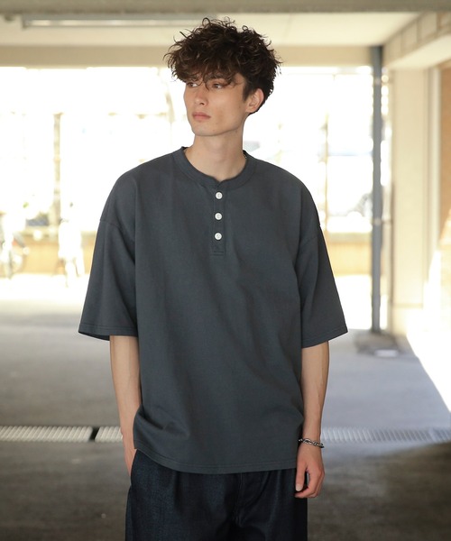ワイパーインク別注　グッドウェア　ヘンリーネック　BIG WAIPER.inc tシャツ GOOD WEAR ヘンリーネック S/S SUPER BIG