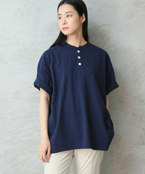 tシャツ Tシャツ メンズ GOOD WEAR　ヘンリーネック S/S SUPER BIG TEE 2w7-13243　USAコットン｜zozo