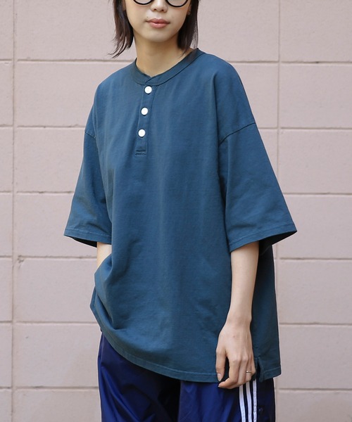 tシャツ Tシャツ メンズ GOOD WEAR　ヘンリーネック S/S SUPER BIG TEE 2w7-13243　USAコットン｜zozo｜07