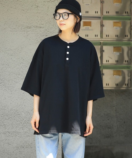 tシャツ クリーンフィニッシュジャージー ヘンリーネックプルオーバー WCFJ3804 レディース クリーンフィニッシュジャージー ヘンリーネックプルオーバー