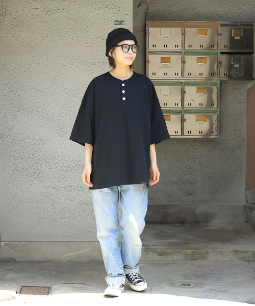 tシャツ Tシャツ メンズ GOOD WEAR　ヘンリーネック S/S SUPER BIG TEE 2w7-13243　USAコットン｜zozo｜12