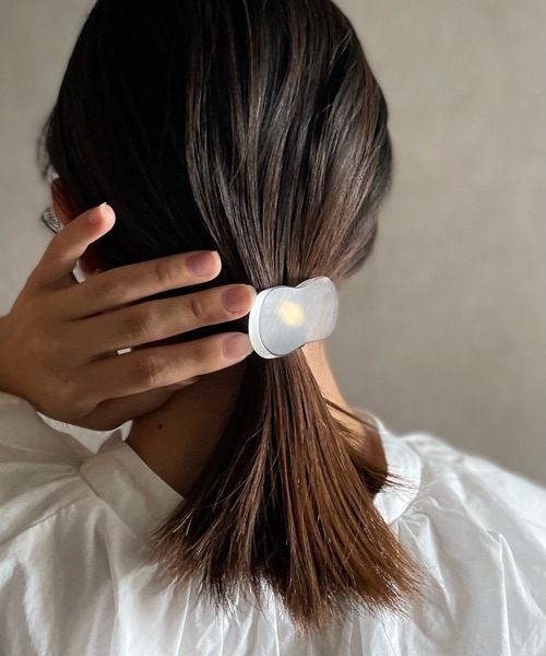 新品　ヘアピン　ブラック TONE ヘアピン 「KuKuLu TOKYO」フロストガラス風 ポニーフック