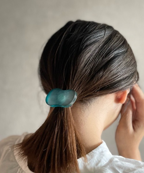 新品　ヘアピン　ブラック TONE ヘアピン 「KuKuLu TOKYO」フロストガラス風 ポニーフック