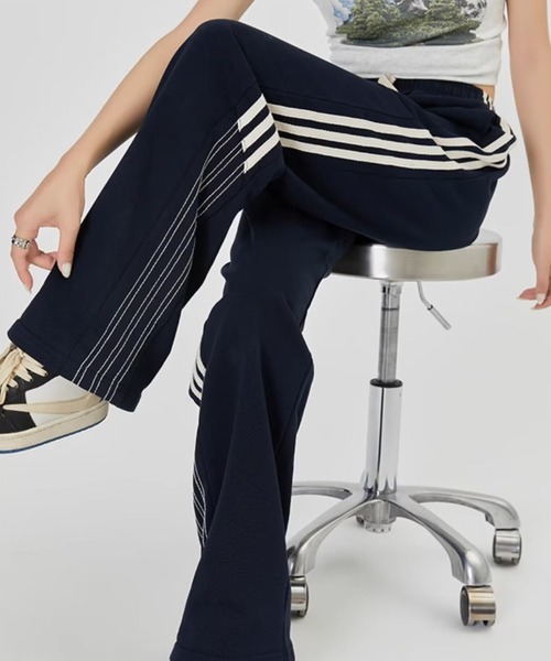 ワイドパンツ スウェットパンツ ジャージ ワイドトラックパンツ