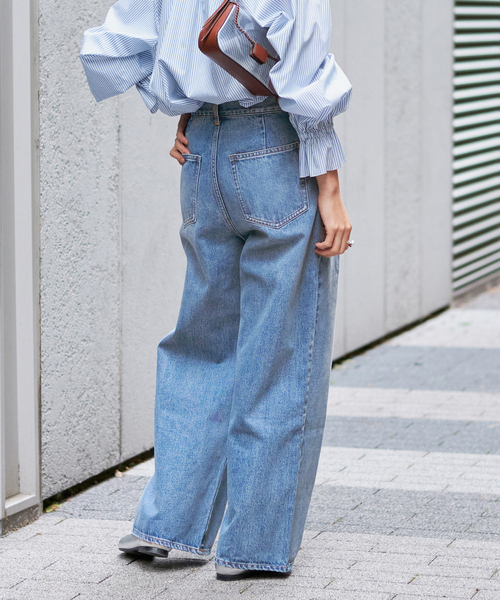 IENA セミワイドデニムパンツ　38 IENA セミワイドデニムパンツ 38