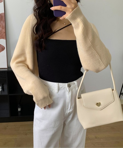 カーディガン ボレロ ショートカーディガン / ドルマンスリーブ