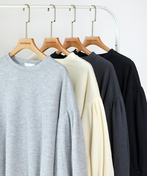 COCOMOMO tシャツ ロングカフス ボリュームスリーブトップス