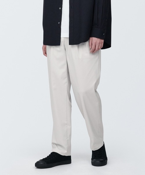 無印良品（MUJI） パンツ 紳士 シワになりにくいイージータックワイド