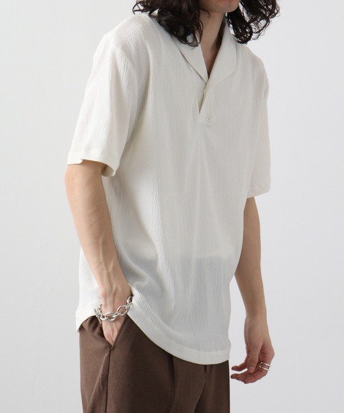 EVOLUTION ポロシャツ Shawl collar polo shirt / ショール