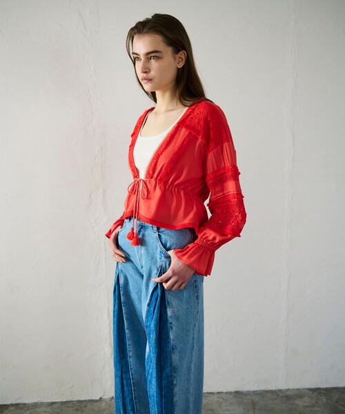 GRACE CONTINENTAL（グレースコンチネンタル） ブラウス シャツ レース