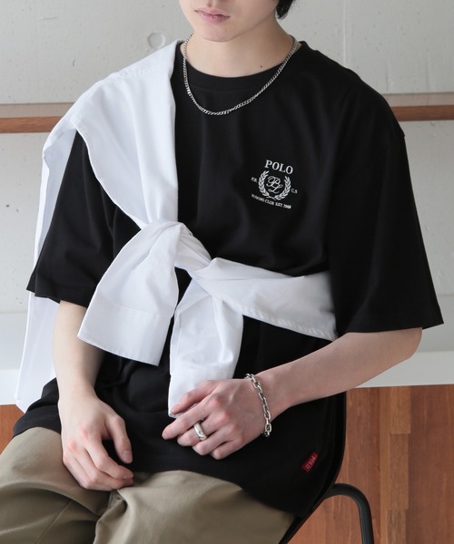 POLO BCS tシャツ 「POLO BCS」Laurel oversize print Tee